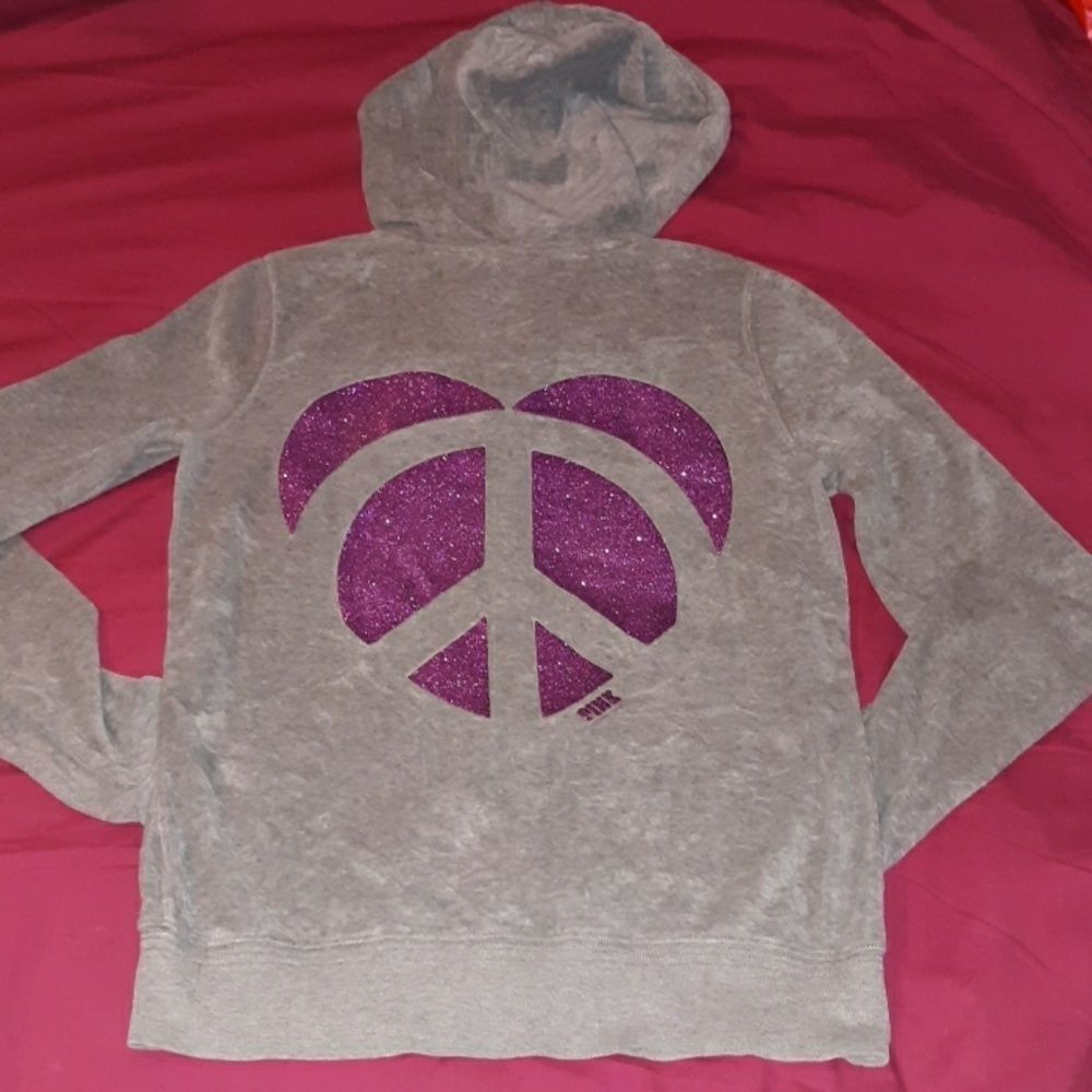 Like New Vintage VS Pink Bling Hoodie Sweatshirt S